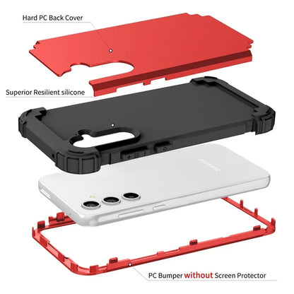 L-Style For Samsung Galaxy S23 FE Case PC + Silicone Anti-Drop Phone Cover