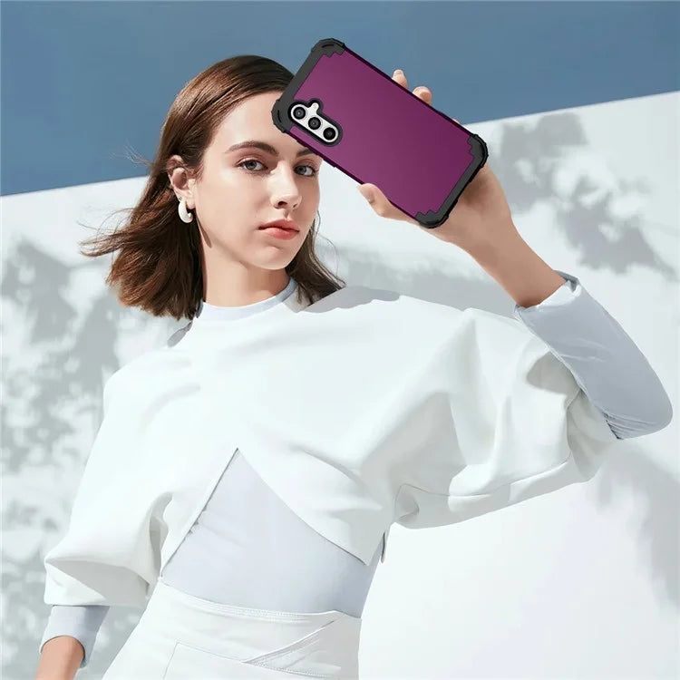 L-Style For Samsung Galaxy S23 FE Case PC + Silicone Anti-Drop Phone Cover