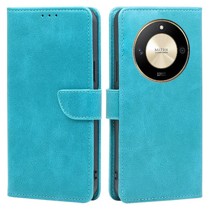 For Honor X50 Case Anti-scratch PU Leather Calf Texture Stand Wallet Phone Cover
