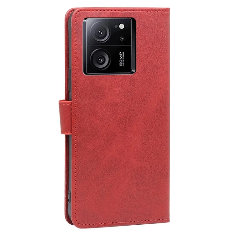 For Xiaomi Redmi K60 Ultra / 13T / 13T Pro Case Slim-Fit Calf Texture PU Leather Phone Shell