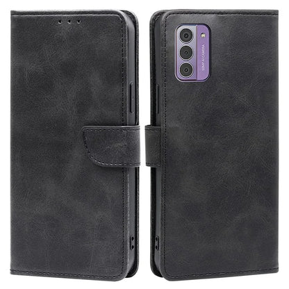 For Nokia G42 Case Calf Texture Scratch Resistant PU Leather Stand Wallet Phone Shell