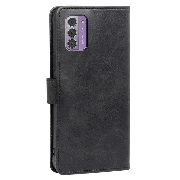 For Nokia G42 Case Calf Texture Scratch Resistant PU Leather Stand Wallet Phone Shell