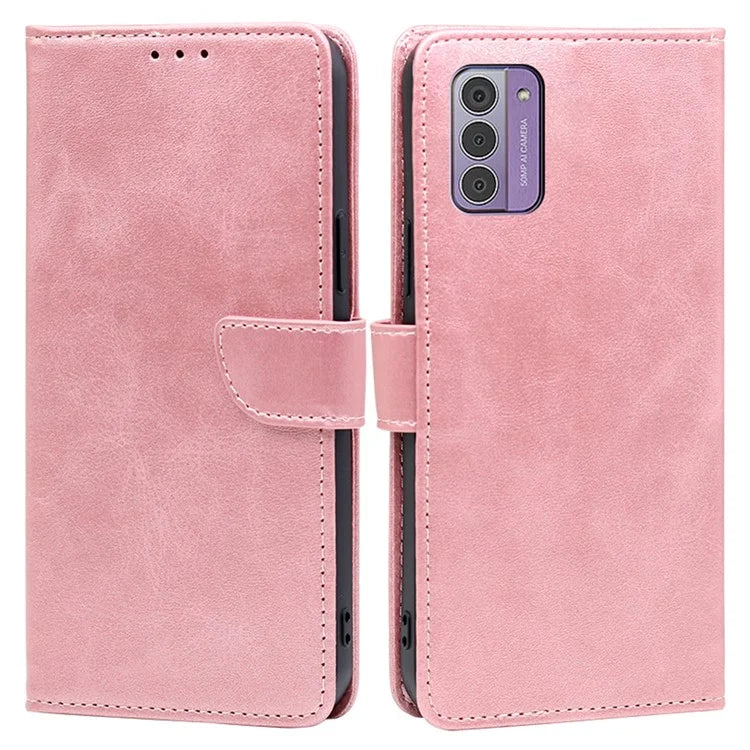 For Nokia G42 Case Calf Texture Scratch Resistant PU Leather Stand Wallet Phone Shell