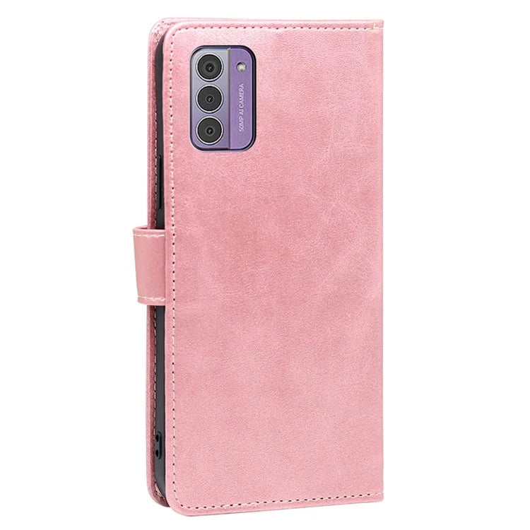 For Nokia G42 Case Calf Texture Scratch Resistant PU Leather Stand Wallet Phone Shell