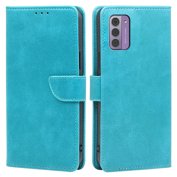 For Nokia G42 Case Calf Texture Scratch Resistant PU Leather Stand Wallet Phone Shell