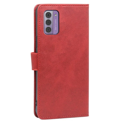 For Nokia G42 Case Calf Texture Scratch Resistant PU Leather Stand Wallet Phone Shell