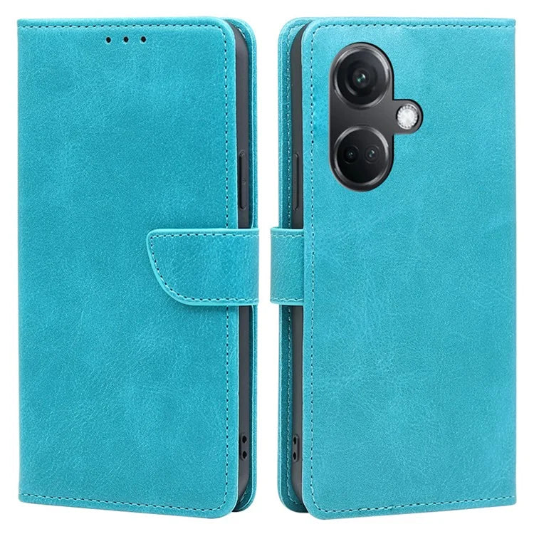 For OnePlus Nord CE3 5G Case Magnetic Clasp Calf Texture PU Leather Phone Shell