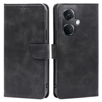 For OnePlus Nord CE3 5G Case Magnetic Clasp Calf Texture PU Leather Phone Shell