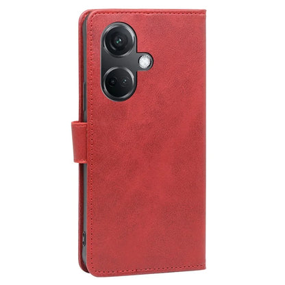 For OnePlus Nord CE3 5G Case Magnetic Clasp Calf Texture PU Leather Phone Shell