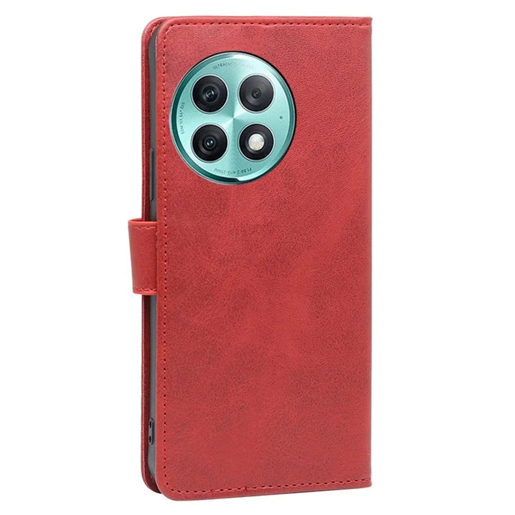 For OnePlus Ace 2 Pro 5G Case Calf Texture Full Protection PU Leather Phone Shell