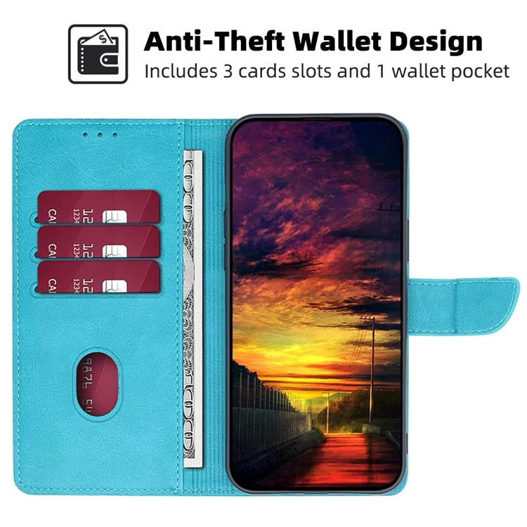 For Nothing Phone (2) Case Scratch Resistant Calf Texture PU Leather Phone Shell