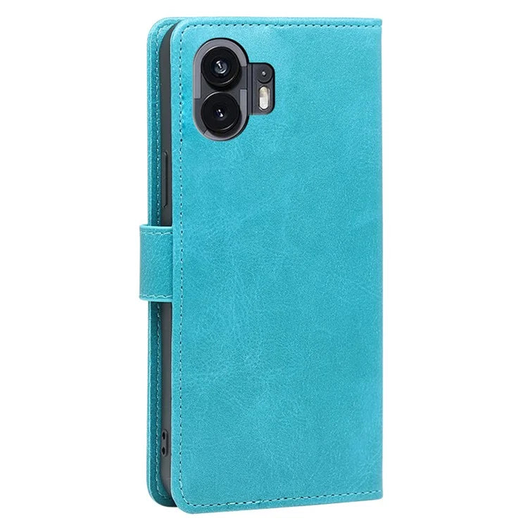 For Nothing Phone (2) Case Scratch Resistant Calf Texture PU Leather Phone Shell