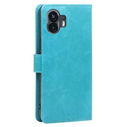 For Nothing Phone (2) Case Scratch Resistant Calf Texture PU Leather Phone Shell