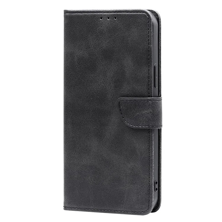 For Honor X6a 4G Case Calf Texture PU Leather Shockproof Phone Shell
