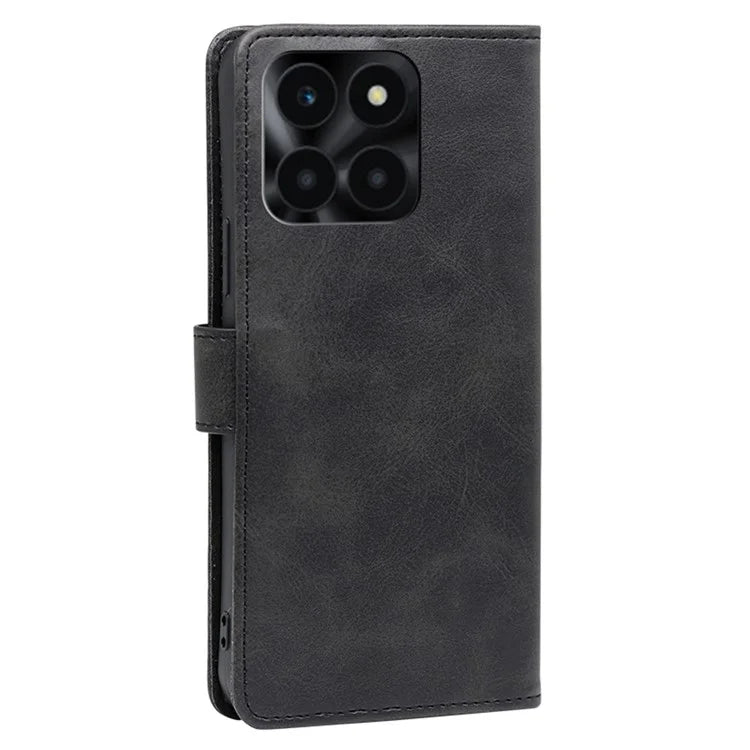 For Honor X6a 4G Case Calf Texture PU Leather Shockproof Phone Shell