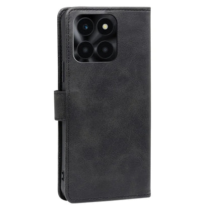 For Honor X6a 4G Case Calf Texture PU Leather Shockproof Phone Shell