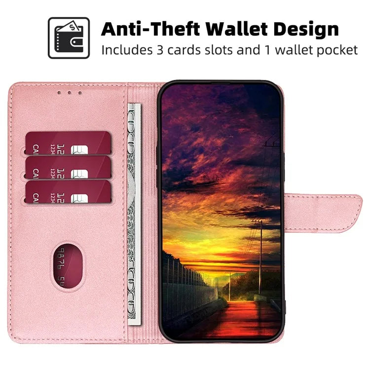 For Honor X6a 4G Case Calf Texture PU Leather Shockproof Phone Shell