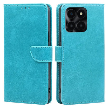 For Honor X6a 4G Case Calf Texture PU Leather Shockproof Phone Shell