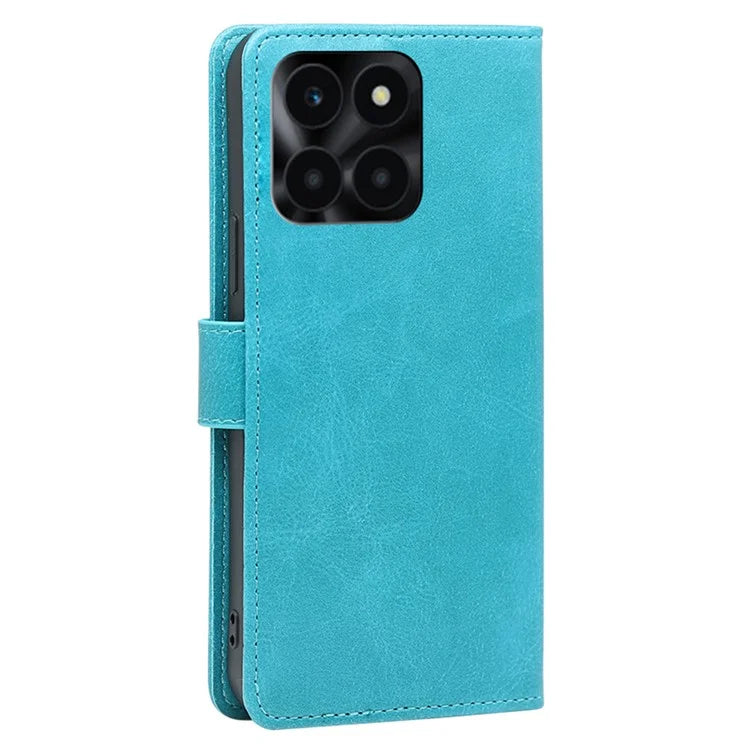 For Honor X6a 4G Case Calf Texture PU Leather Shockproof Phone Shell