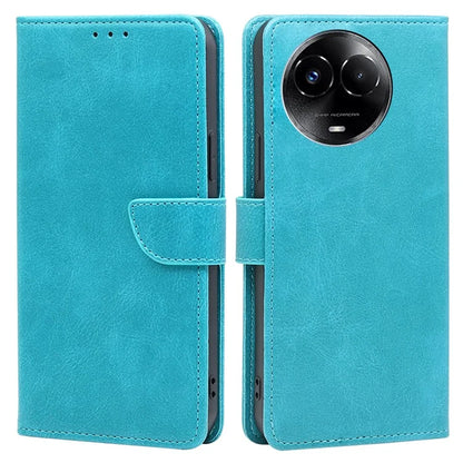 For Realme 11x 5G / 11 5G (Global) PU Leather Protective Cover Calf Texture Stand Wallet Phone Case