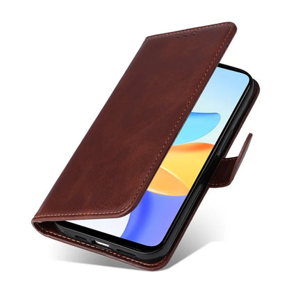 For Honor Play 50 Plus 5G Case Calf Texture PU Leather Stand Phone Cover