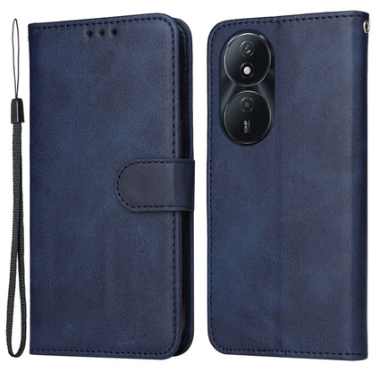 For Honor Play 50 Plus 5G Case Calf Texture PU Leather Stand Phone Cover