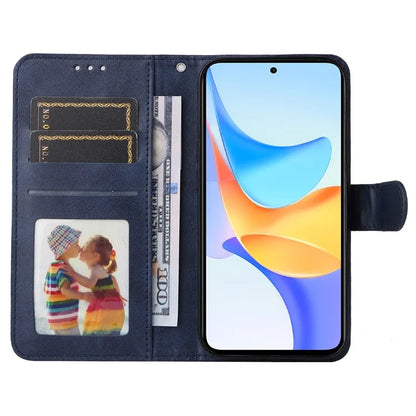 For Honor Play 50 Plus 5G Case Calf Texture PU Leather Stand Phone Cover