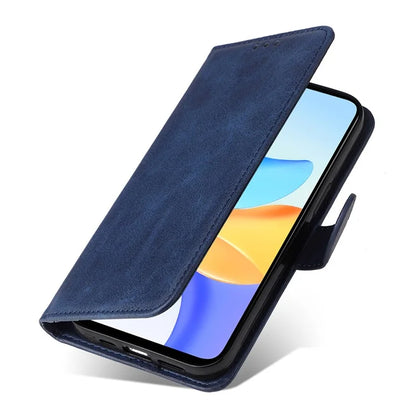 For Honor Play 50 Plus 5G Case Calf Texture PU Leather Stand Phone Cover