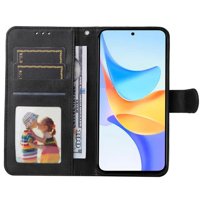 For Honor Play 50 Plus 5G Case Calf Texture PU Leather Stand Phone Cover