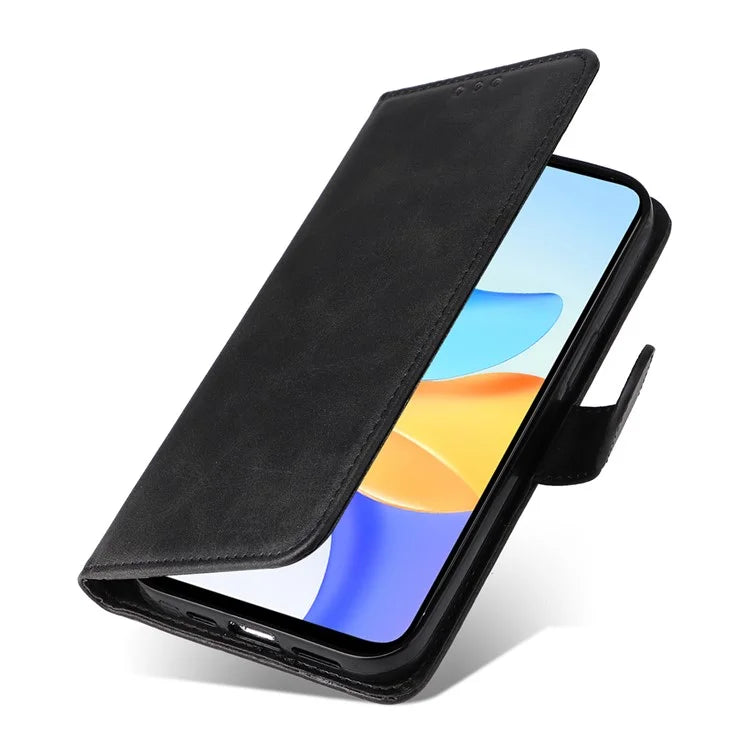 For Honor Play 50 Plus 5G Case Calf Texture PU Leather Stand Phone Cover