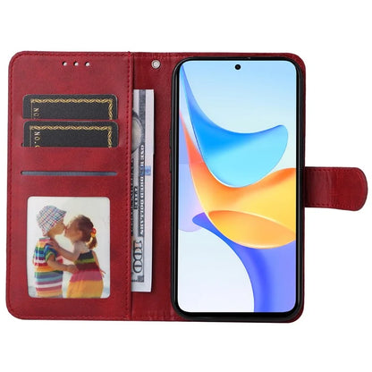 For Honor Play 50 Plus 5G Case Calf Texture PU Leather Stand Phone Cover