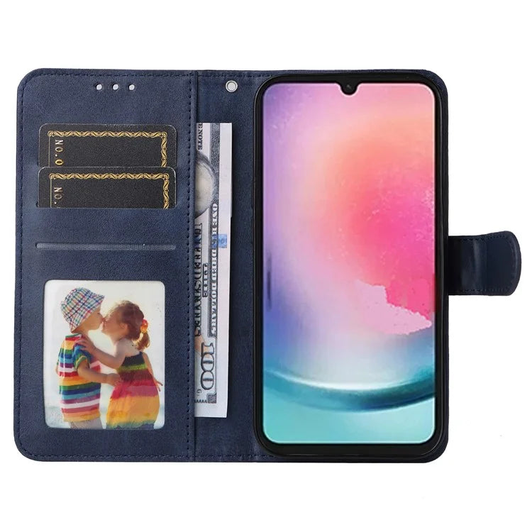 For Samsung Galaxy A25 5G (Global) (161.0 x 76.5 x 8.3mm) Case PU Leather Magnetic Closure Phone Cover