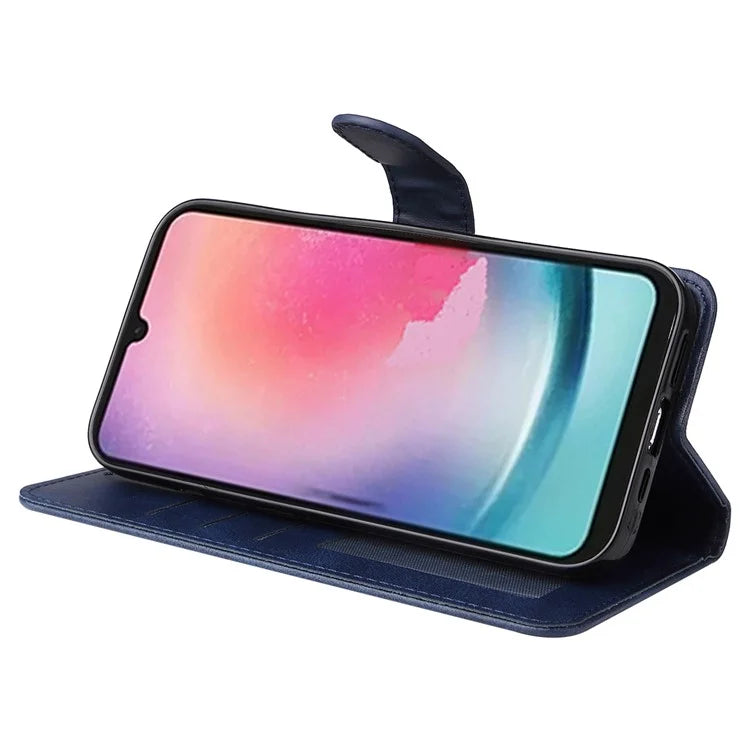 For Samsung Galaxy A25 5G (Global) (161.0 x 76.5 x 8.3mm) Case PU Leather Magnetic Closure Phone Cover