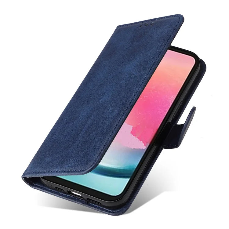 For Samsung Galaxy A25 5G (Global) (161.0 x 76.5 x 8.3mm) Case PU Leather Magnetic Closure Phone Cover