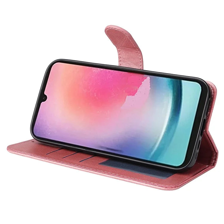 For Samsung Galaxy A25 5G (Global) (161.0 x 76.5 x 8.3mm) Case PU Leather Magnetic Closure Phone Cover