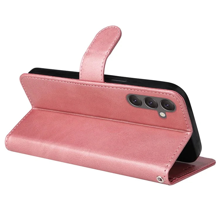 For Samsung Galaxy A25 5G (Global) (161.0 x 76.5 x 8.3mm) Case PU Leather Magnetic Closure Phone Cover