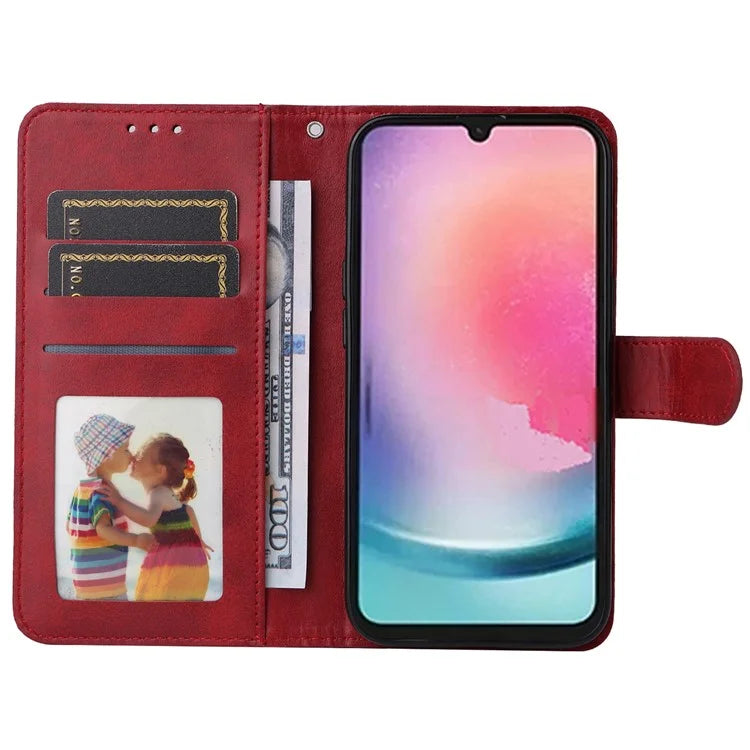 For Samsung Galaxy A25 5G (Global) (161.0 x 76.5 x 8.3mm) Case PU Leather Magnetic Closure Phone Cover