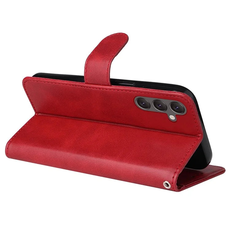 For Samsung Galaxy A25 5G (Global) (161.0 x 76.5 x 8.3mm) Case PU Leather Magnetic Closure Phone Cover