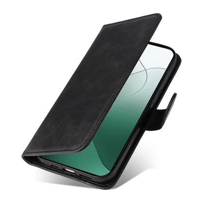 For Xiaomi 14 Case PU Leather Calf Texture Full Protection Phone Protector