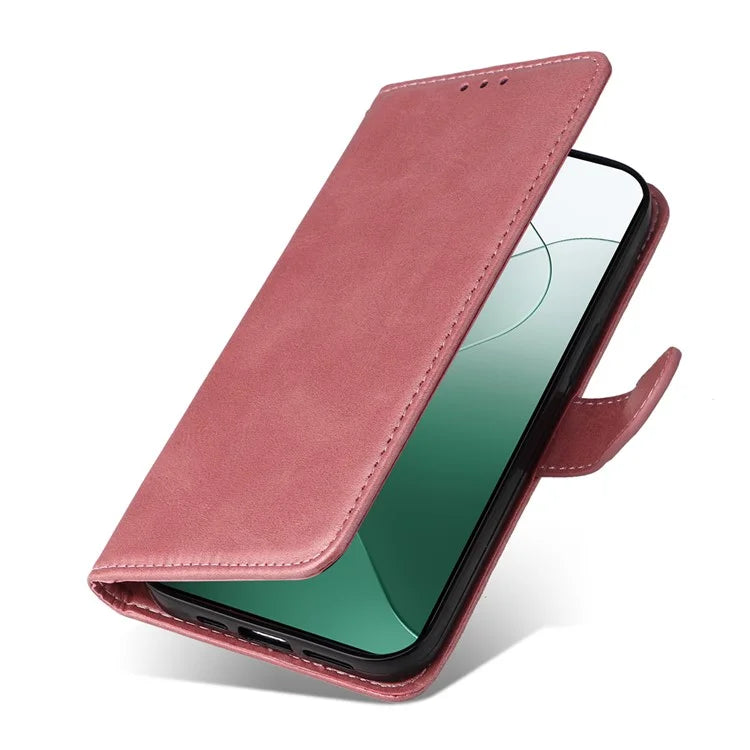 For Xiaomi 14 Case PU Leather Calf Texture Full Protection Phone Protector