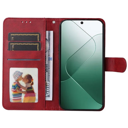 For Xiaomi 14 Case PU Leather Calf Texture Full Protection Phone Protector