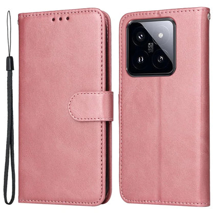 For Xiaomi 14 Pro Case Shockproof PU Leather Phone Cover with Calf Texture