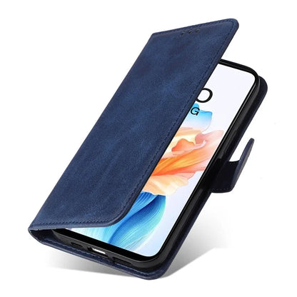 For Oppo A79 5G / A2 5G Case PU Leather Anti-drop Calf Texture Protective Cover
