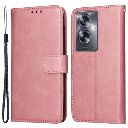 For Oppo A79 5G / A2 5G Case PU Leather Anti-drop Calf Texture Protective Cover