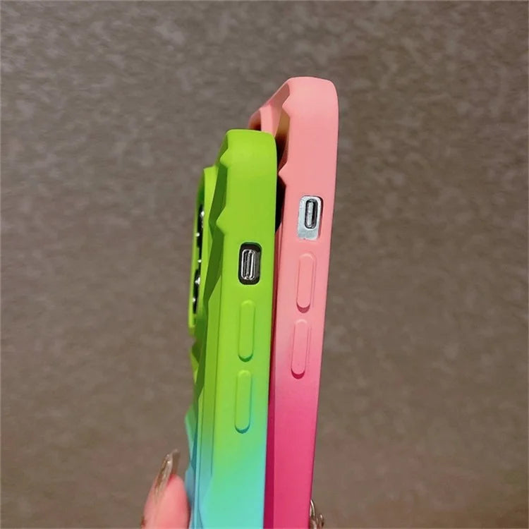 For iPhone 15 Pro Max TPU Phone Case Shockproof Gradient Star Pattern Cover