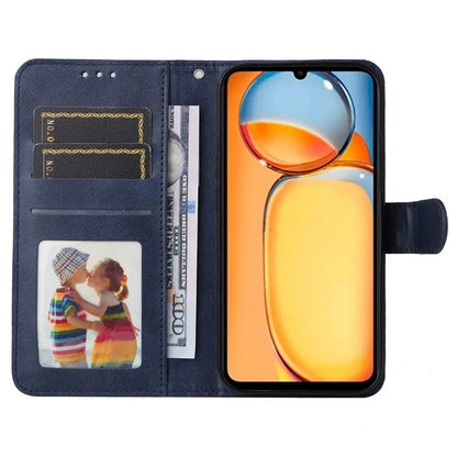 For Xiaomi Redmi 13C 4G Case Shockproof PU Leather Phone Cover Calf Texture Phone Shell