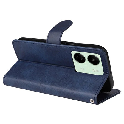 For Xiaomi Redmi 13C 4G Case Shockproof PU Leather Phone Cover Calf Texture Phone Shell