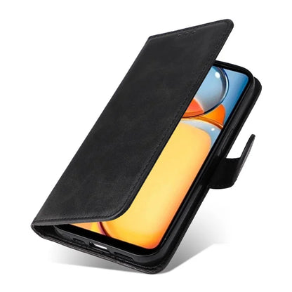 For Xiaomi Redmi 13C 4G Case Shockproof PU Leather Phone Cover Calf Texture Phone Shell