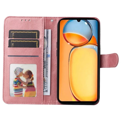 For Xiaomi Redmi 13C 4G Case Shockproof PU Leather Phone Cover Calf Texture Phone Shell