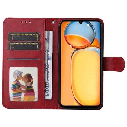 For Xiaomi Redmi 13C 4G Case Shockproof PU Leather Phone Cover Calf Texture Phone Shell